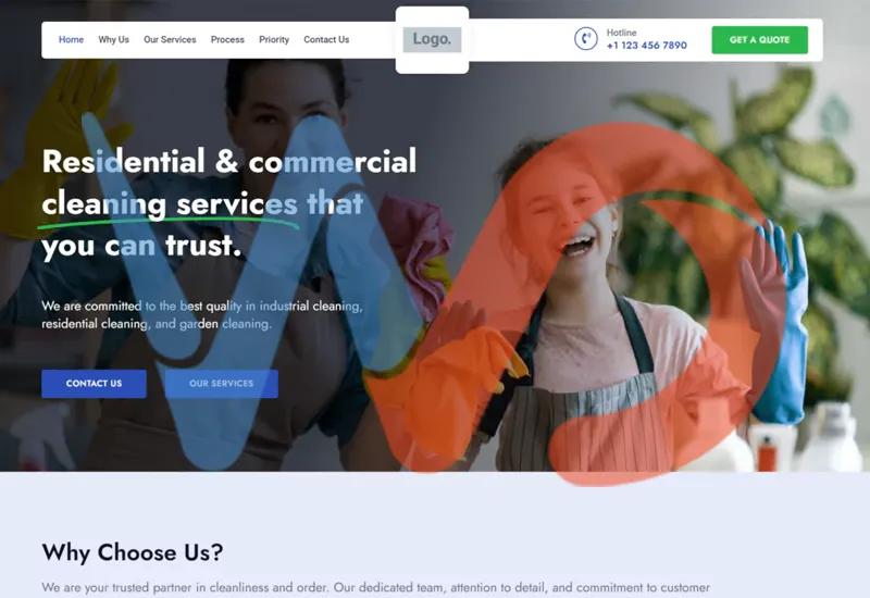 Cleaning Services Websites Design Idea - inspiration about cleaning agency website design