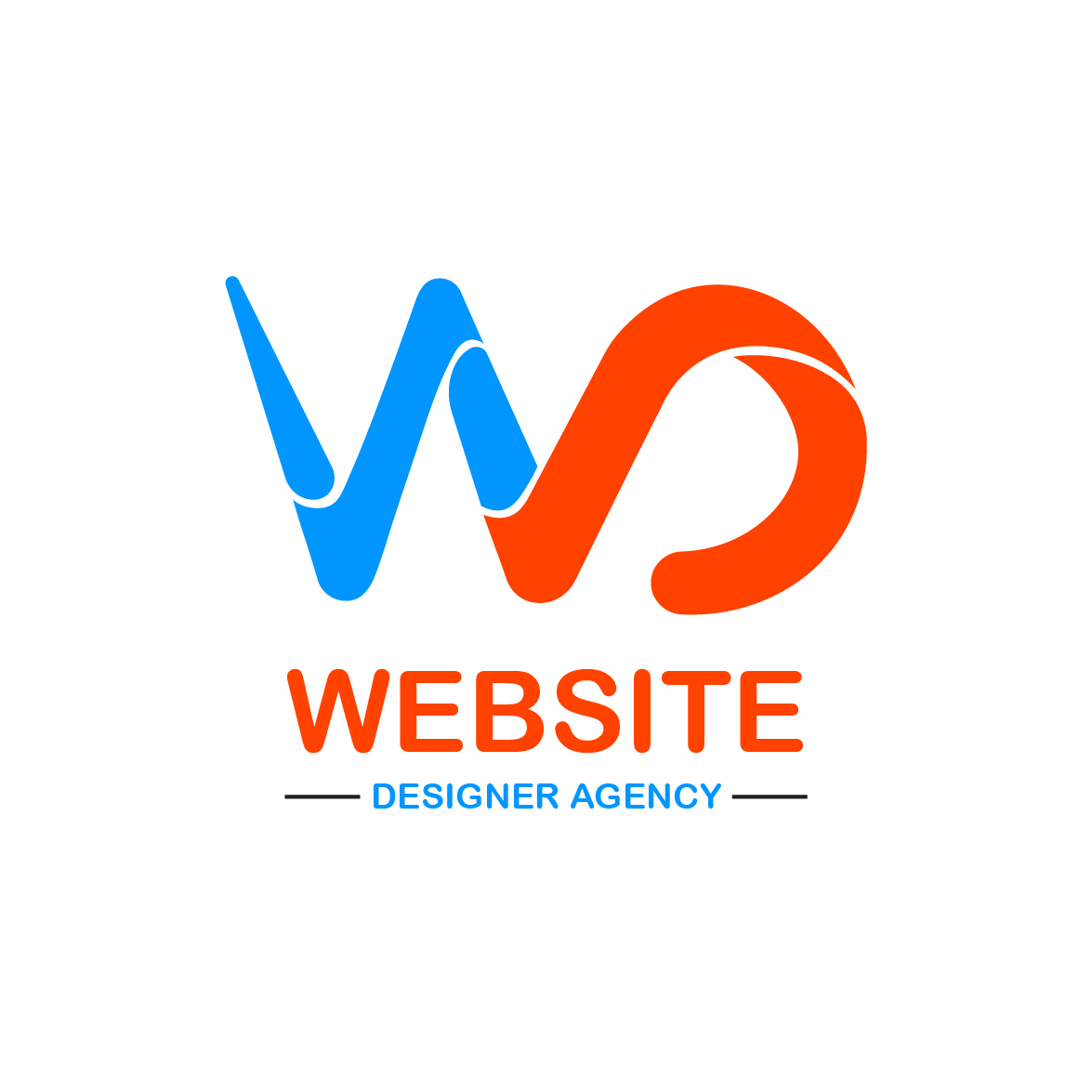 Website Design And Development and landing page developer agency logo